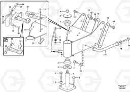 40187 Hinge. L180E HIGH-LIFT S/N 8002 - 9407, Volvo Construction Equipment