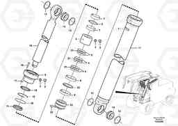 81473 Hydraulic cylinder, lifting L180F HL HIGH-LIFT, Volvo Construction Equipment