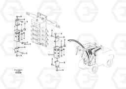 91077 Connecting block with fitting parts L180F HL HIGH-LIFT, Volvo Construction Equipment