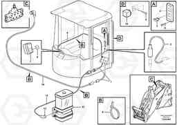 60193 Cable harness, central lubrication. L110E S/N 1002 - 2165 SWE, 60001- USA,70201-70257BRA, Volvo Construction Equipment