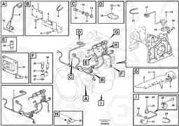 67417 Cable harness, engine ECR145C, Volvo Construction Equipment