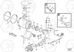 51496 Air filter with fitting parts A40E, Volvo Construction Equipment