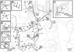 103604 Cable harness, under cab L350F, Volvo Construction Equipment