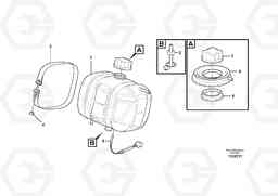 17096 Expansion tank with fitting parts L90E, Volvo Construction Equipment