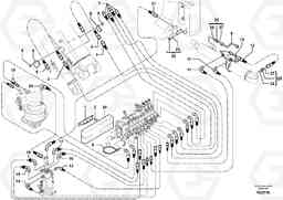 34286 Hydraulic circuit ( platform/balancing valve/offset cylinder ) ECR38 TYPE 602, Volvo Construction Equipment