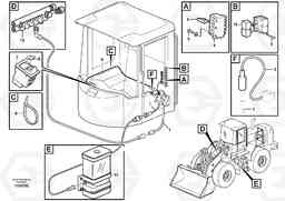 58030 Cable harness, central lubrication. L220E SER NO 4003 - 5020, Volvo Construction Equipment