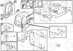 43043 Door with fitting parts BL71PLUS S/N 10495 -, Volvo Construction Equipment