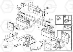 40071 Battery cable and main switch L120E S/N 19804- SWE, 66001- USA, 71401-BRA, 54001-IRN, Volvo Construction Equipment