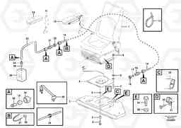 61076 Operator seat with fitting parts T450D, Volvo Construction Equipment