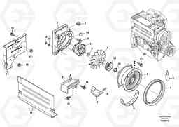 91146 Fan, Blower casing L35B S/N186/187/188/1893000 - 6000, Volvo Construction Equipment