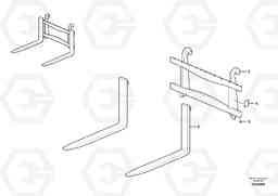 47405 Pallet forks for quickfit BL71 S/N 16827 -, Volvo Construction Equipment