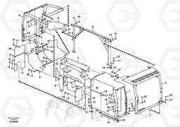 85440 Cowl frame EW160C, Volvo Construction Equipment