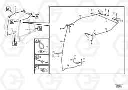 66130 Cable Harness cab int. roof BL60 S/N 11315 -, Volvo Construction Equipment