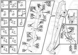 87917 Automatic lubrication system, arm EW160C, Volvo Construction Equipment