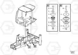 43035 Cab mounting block BL71PLUS S/N 10495 -, Volvo Construction Equipment