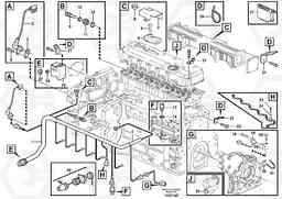 3170 Cable harness, engine L120E S/N 16001 - 19668 SWE, 64001- USA, 70701-BRA, Volvo Construction Equipment