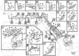 83126 Working hydraulic, dipper arm cylinder on adjustable boom EW160C, Volvo Construction Equipment