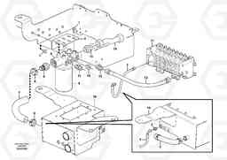 105837 Hydraulic system, return line BL60 S/N 11315 -, Volvo Construction Equipment