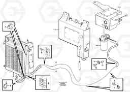 84229 Hydraulic oil cooler BL60 S/N 11315 -, Volvo Construction Equipment