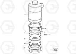 20537 Oil bath air filter. EC330B SER NO INT 10713- EU&NA 80001-, Volvo Construction Equipment