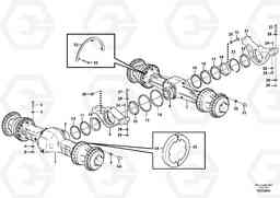 82250 Planet axles with fitting parts L220E SER NO 4003 - 5020, Volvo Construction Equipment