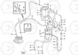 73916 Fuel system MC70B S/N 71000 -, Volvo Construction Equipment