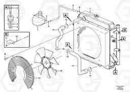 85002 Radiator mounting MC60B S/N 71000 -, Volvo Construction Equipment