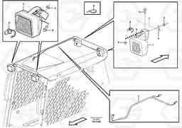 91270 Lighting, front MC80B, Volvo Construction Equipment