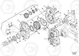 17309 Gearbox assy L40 TYPE 191, 192 SER NO - 1000, Volvo Construction Equipment