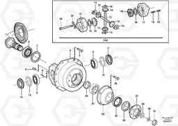 6291 Rear axle, Differential EW200B, Volvo Construction Equipment