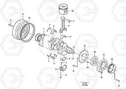 2468 Crankshaft and related parts BL70 S/N 11489 -, Volvo Construction Equipment