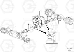 44674 Propeller shaft, mounting BL70 S/N 11489 -, Volvo Construction Equipment