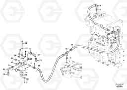 88173 Servo system, pump piping and filter mount. EW210C, Volvo Construction Equipment