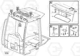 43050 Interior components BL71PLUS S/N 10495 -, Volvo Construction Equipment