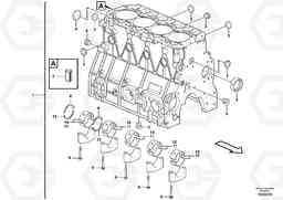 46278 Cylinder block EC55C S/N 110001- / 120001-, Volvo Construction Equipment