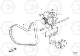 106240 Alternator with assembling details L350F, Volvo Construction Equipment