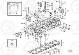 24537 Cylinder head L180E HIGH-LIFT S/N 8002 - 9407, Volvo Construction Equipment
