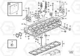 22960 Cylinder head L180E S/N 8002 - 9407, Volvo Construction Equipment