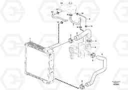 85878 Cooling system BL70 S/N 11489 -, Volvo Construction Equipment