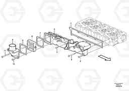 18894 Inlet manifold ECR88 S/N 14011-, Volvo Construction Equipment