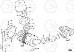 67868 Air filter with fitting parts BL71 S/N 16827 -, Volvo Construction Equipment