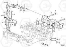 18893 Exhaust manifold ECR88 S/N 14011-, Volvo Construction Equipment