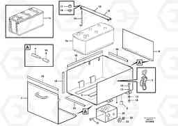 34155 Battery box with fitting parts L350F, Volvo Construction Equipment