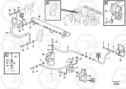 73656 Fuel pipes, fuel pump FC2121C, Volvo Construction Equipment