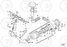 70152 Suction system, filter L40B S/N 1911500 - S/N 1921500 -, Volvo Construction Equipment