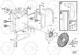 88242 Cooler with attaching parts L40B S/N 1911500 - S/N 1921500 -, Volvo Construction Equipment