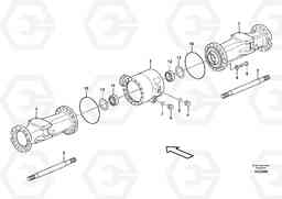 86412 Rear axle, Axle casing EW210C, Volvo Construction Equipment