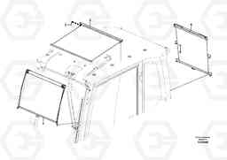 46990 Sun visor interior EW140C, Volvo Construction Equipment