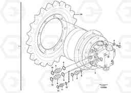 38123 Travel motor with mounting parts EC35C, Volvo Construction Equipment