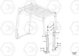 17035 Protection over drivers cab EW180C, Volvo Construction Equipment